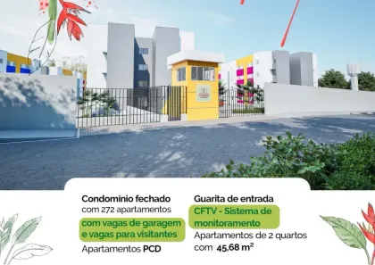 Apartamento com 2 Quartos à venda, 45m² no Boa Vista, São José de Ribamar