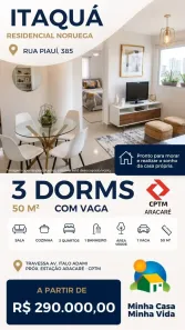 Apartamento com 3 Quartos à venda, 50m² no Vila Miranda, Itaquaquecetuba