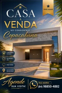 Casa de Condomínio com 3 Quartos à venda, 133m² no Bela Vista, Mossoró