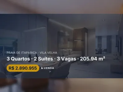 Apartamento com 3 Quartos à venda, 205m² no Praia de Itaparica, Vila Velha