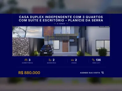 Casa com 3 Quartos à venda, 136m² no Planície da Serra, Serra