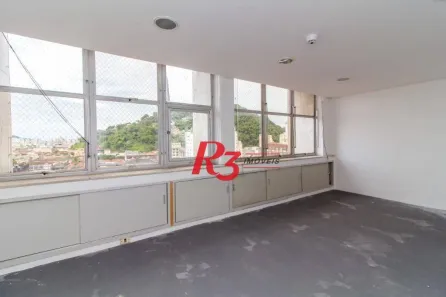 Sala Comercial para alugar, 189m² no Centro, Santos