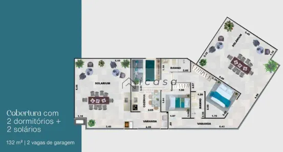 Cobertura com 2 Quartos à venda, 132m² no Praia Grande, Ubatuba