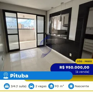 Apartamento com 3 Quartos à venda, 90m² no Pituba, Salvador