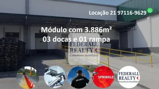 Galpão/Depósito/Armazém para alugar, 3886m² no Parque Duque, Duque de Caxias
