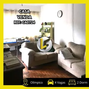 Casa com 2 Quartos à venda, 169m² no Olímpico, São Caetano do Sul