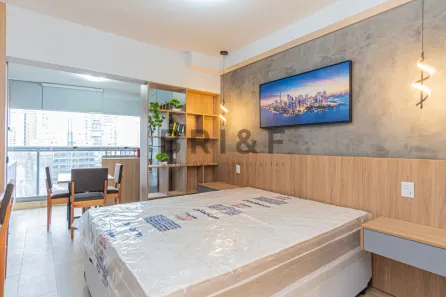 Apartamento com 1 Quarto para alugar, 31m² no Jardim das Acácias, São Paulo