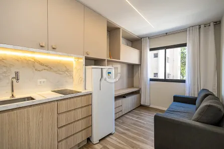 Apartamento com 1 Quarto para alugar, 26m² no Mercês, Curitiba