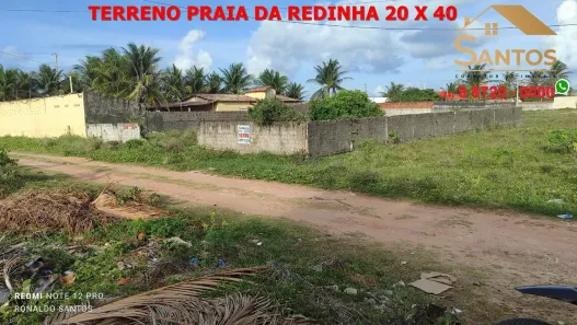 Lote/Terreno à venda, 800m² no Redinha Nova, Extremoz