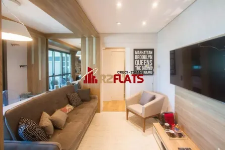 Flat com 1 Quarto para alugar, 49m² no Brooklin Paulista, São Paulo