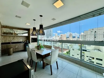 Apartamento com 3 Quartos para alugar, 178m² no Gonzaga, Santos