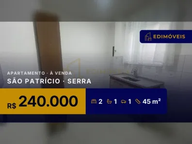 Apartamento com 2 Quartos à venda, 45m² no São Patrício, Serra
