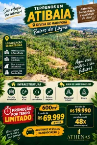 Lote/Terreno à venda, 600m² no Centro, Atibaia