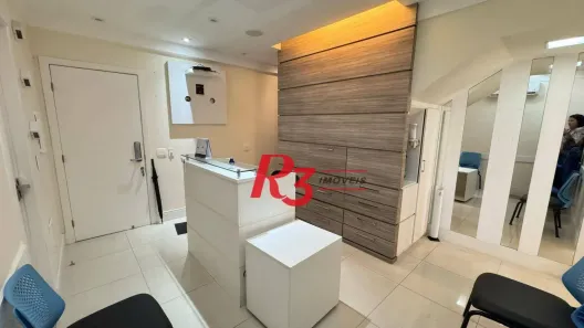 Sala Comercial para alugar, 72m² no Vila Mathias, Santos