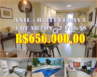 Apartamento com 4 Quartos à venda, 123m² no Anil, Rio de Janeiro
