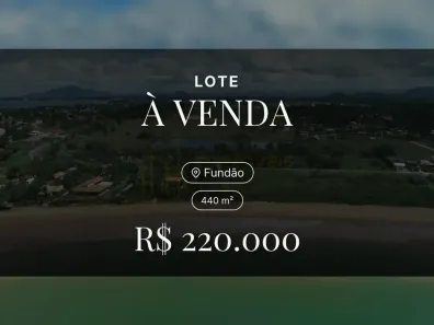 Lote/Terreno à venda, 440m² no , Fundão