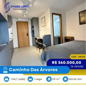 Apartamento com 1 Quarto à venda, 25m² no Caminho das Árvores, Salvador