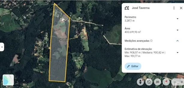 Lote/Terreno à venda, 400000m² no Jardim Paulista, Campina Grande do Sul