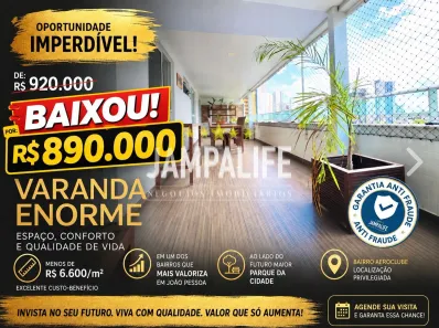 Apartamento com 3 Quartos à venda, 138m² no Aeroclube, João Pessoa