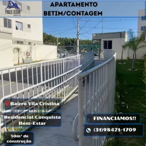 Apartamento com 2 Quartos à venda, 45m² no Vila Cristina, Betim
