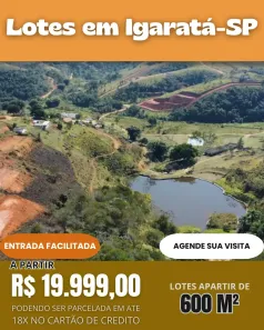 Lote/Terreno à venda, 600m² no , Igaratá