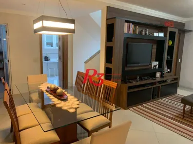 Casa de Condomínio com 3 Quartos à venda, 186m² no Gonzaga, Santos