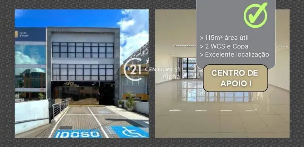 Sala Comercial para alugar, 115m² no Alphaville, Santana de Parnaíba