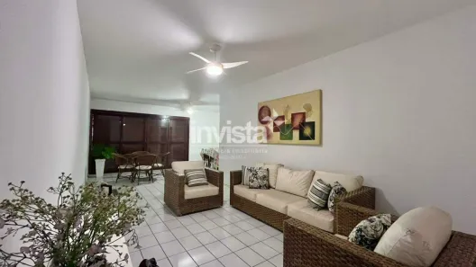 Apartamento com 3 Quartos para alugar, 160m² no Gonzaga, Santos