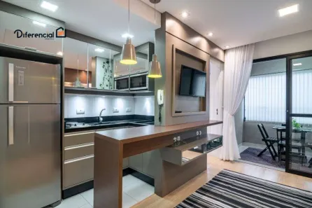 Apartamento com 1 Quarto para alugar, 38m² no Centro, Curitiba
