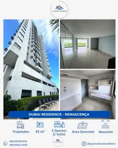 Apartamento com 3 Quartos à venda, 92m² no Renascença, São Luís