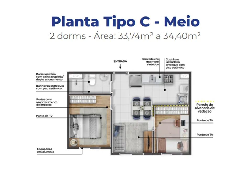 VIBE ITAIM - FASE 1 - TORRE 1 E 2 no Vila Itaim, São Paulo