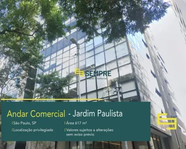Sala Comercial para alugar, 617m² no Cerqueira César, São Paulo
