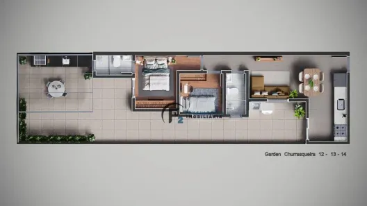 Apartamento com 2 Quartos à venda, 44m² no Campestre, Santo André