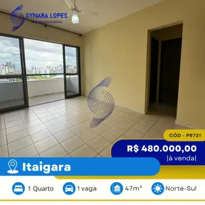 Apartamento com 1 Quarto à venda, 47m² no Pituba, Salvador