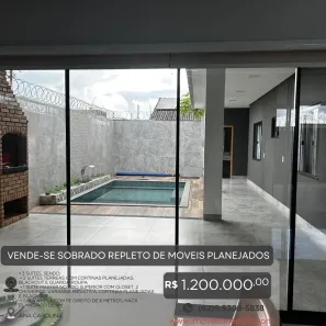 Sobrado com 3 Quartos à venda, 250m² no Residencial Ana Caroline, Anápolis