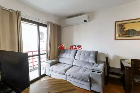 Flat com 1 Quarto para alugar, 35m² no Moema, São Paulo