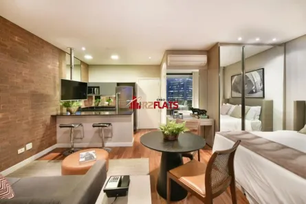 Flat com 1 Quarto para alugar, 42m² no Vila Olímpia, São Paulo