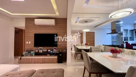 Apartamento com 3 Quartos para alugar, 128m² no Boqueirão, Santos