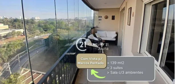 Apartamento com 3 Quartos à venda, 139m² no Tamboré, Santana de Parnaíba