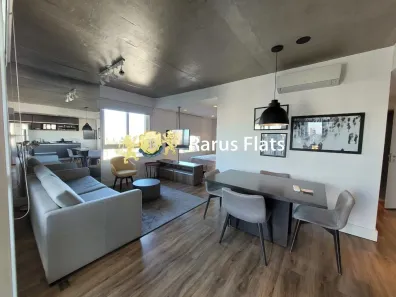 Flat com 1 Quarto para alugar, 62m² no Cidade Monções, São Paulo