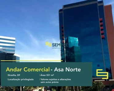 Imóvel Comercial para alugar, 351m² no Asa Norte, Brasília