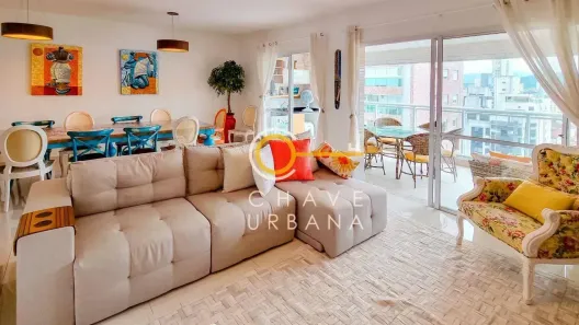 Apartamento com 3 Quartos para alugar, 180m² no Gonzaga, Santos