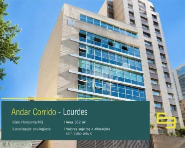 Imóvel Comercial para alugar, 182m² no Lourdes, Belo Horizonte