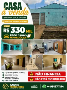 Casa com 3 Quartos à venda, 200m² no Cidade Jardim, Parauapebas