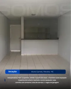Apartamento com 3 Quartos para alugar, 75m² no Vila Eduardo, Petrolina