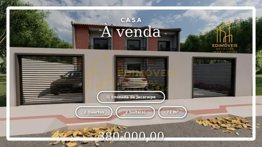 Casa com 2 Quartos à venda, 72m² no Enseada de Jacaraípe, Serra
