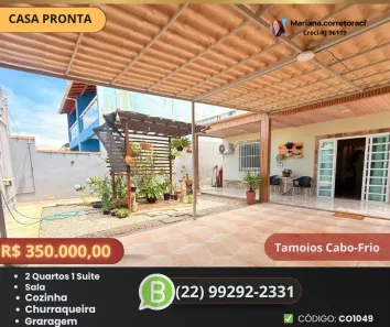Casa com 2 Quartos à venda, 70m² no Samburá (Tamoios), Cabo Frio