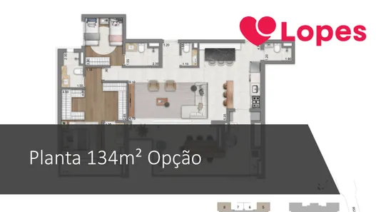 Apartamento com 3 Quartos à venda, 134m² no Jardim das Acácias, São Paulo