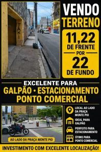 Lote/Terreno à venda, 264m² no Centro, Maceió