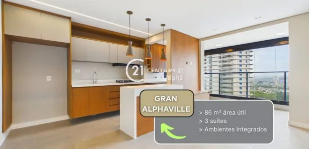 Apartamento com 3 Quartos para alugar, 86m² no Alphagran Alphaville, Barueri